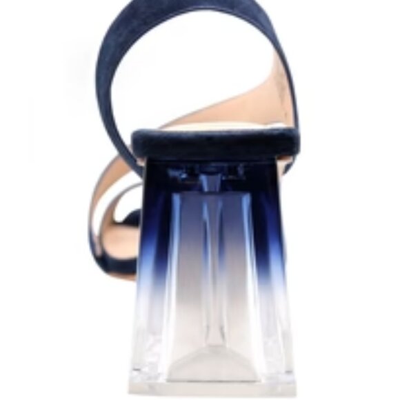 Charles David Navy Trulli clear heels size 7 - Picture 4 of 14